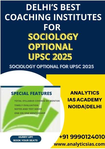Analytics IAS For Sociology Optional UPSC 2025