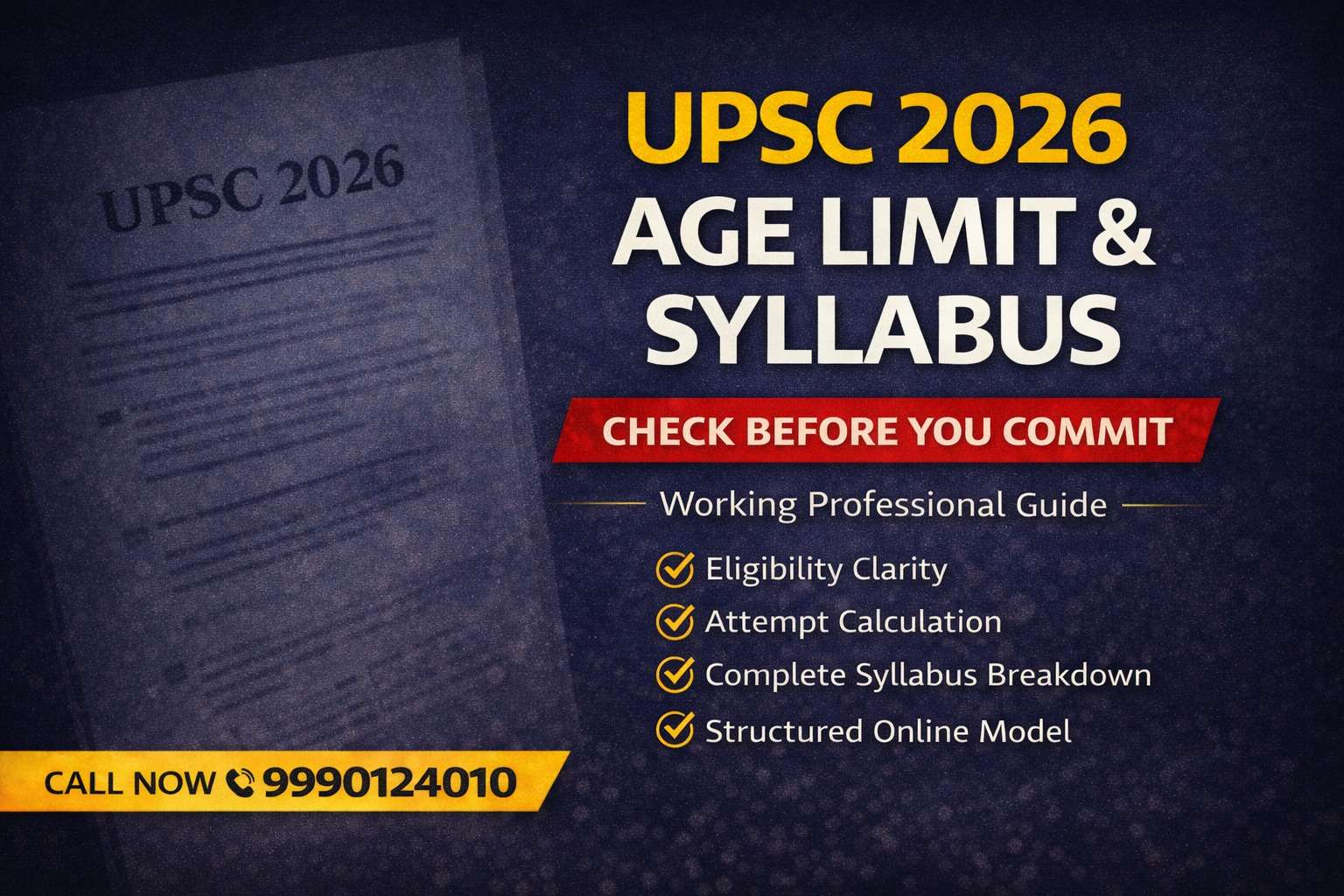 UPSC 2026 AGE LIMIT & SYLLABUS