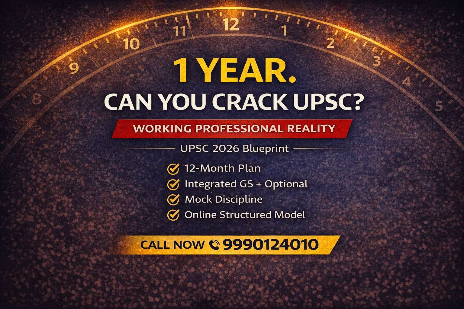 1 Year Can you Crack UPSC