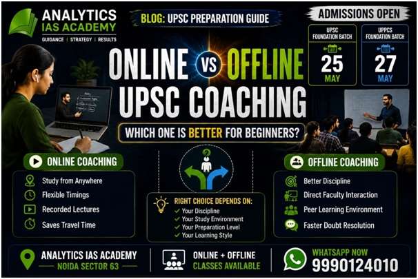 Online vs Offline UPSC COACHING